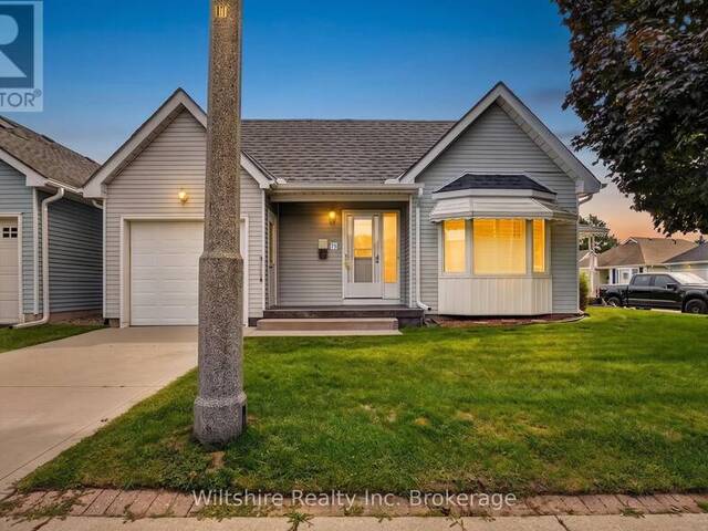 75 EDWIN CRESCENT Tillsonburg Ontario, N4G 5H2 - 2 Bedrooms Home For Sale