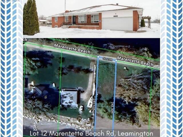 6603 6th Concession & LOT 12 Marentette Beach Rd North Amherstburg Ontario, N9V 2Y9