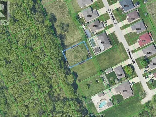 V/L ST. PATRICK'S AVENUE Windsor Ontario, N9B 2W4 - Vacant Land For Sale