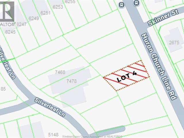 V/L Huron Church Line ROAD Unit# LOT #4 LaSalle Ontario, N9H 1H3 - Vacant Land For Sale