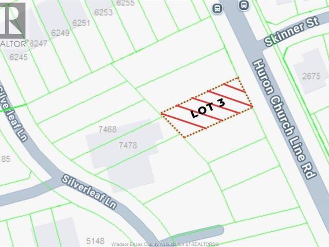 V/L Huron Church Line ROAD Unit# LOT #3 LaSalle Ontario, N9H 1H3 - Vacant Land For Sale