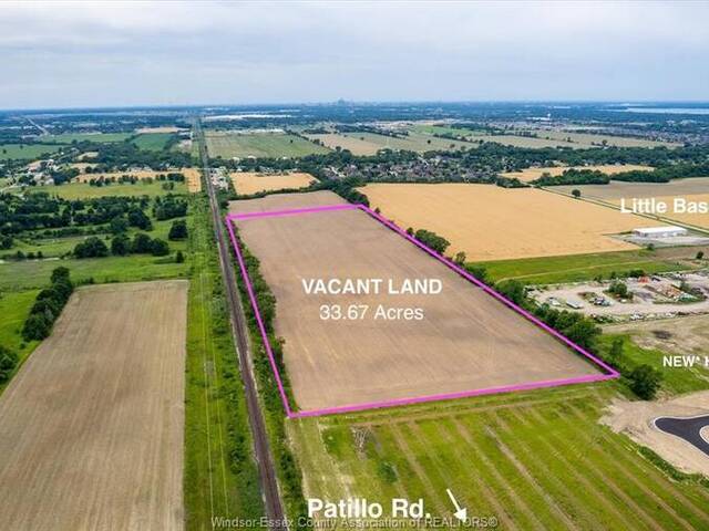 V/L PATILLO ROAD Tecumseh Ontario, N8N 2L9 - Vacant Land For Sale