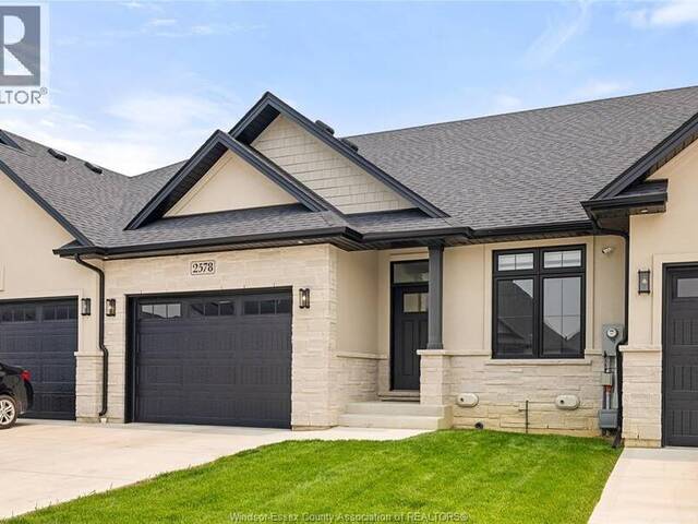 2578 BARKLEY Windsor Ontario, N8P 0E9 - 2 Bedrooms Home For Sale