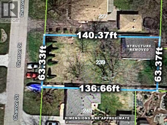 239 CHARRON Lakeshore Ontario, N0R 1A0 - Vacant Land For Sale