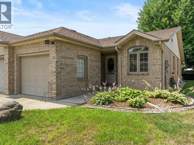 336 ROCKPORT Kingsville Ontario, N9Y 4A4 - 2 Bedrooms Home For Sale