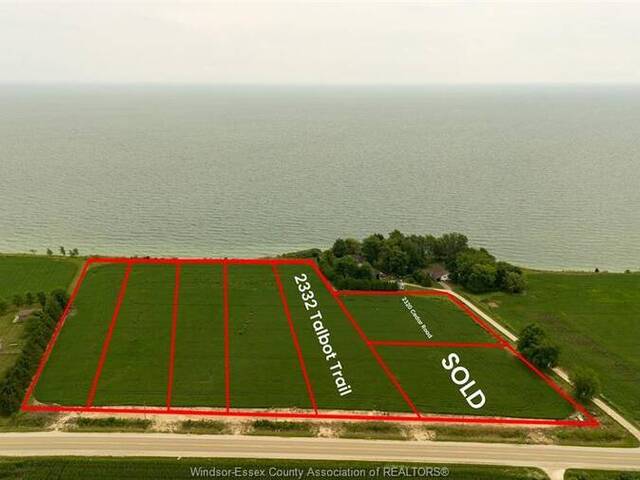2332 Talbot TRAIL Wheatley Ontario, N0P 2P0 - Waterfront Land For Sale