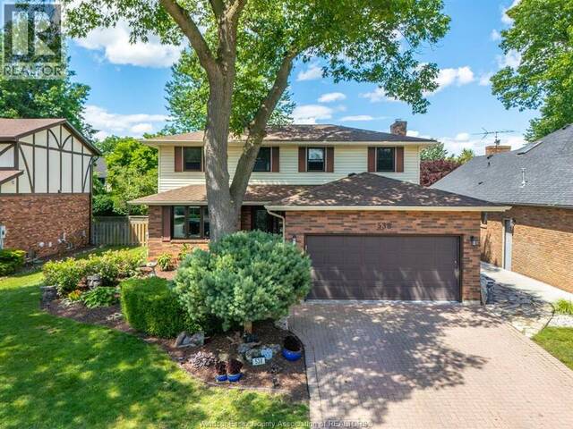 538 Michael Crescent LaSalle Ontario, N9J 3B9 - 4 Bedrooms Home For Sale