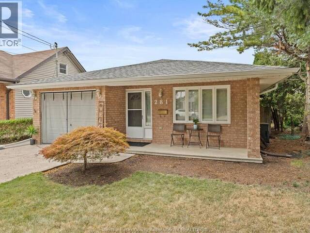 281 ST PAUL AVENUE Windsor Ontario, N8S 3K7 - 3 Bedrooms Home For Sale
