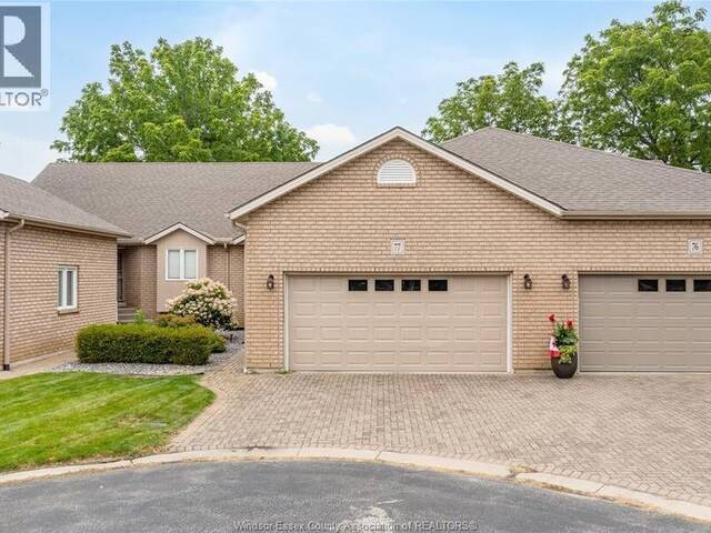 77 CROSSWINDS Kingsville Ontario, N9Y 4B1 - 3 Bedrooms Condo For Sale