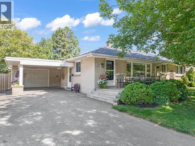 22 DANFORTH Leamington Ontario, N8H 2P7 - 3 Bedrooms Home For Sale
