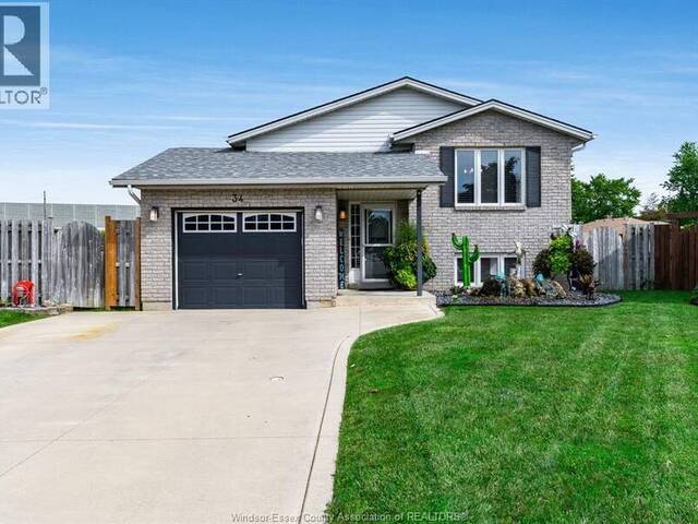 34 Massey DRIVE Tilbury Ontario, N0P 2L0 - 3 Bedrooms Home For Sale