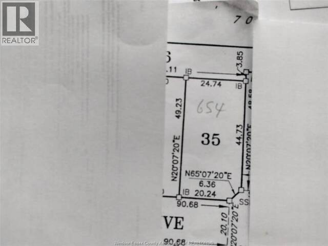 V/L PALLIES Unit# LOT 35 LaSalle Ontario, N9J 0E7 - Vacant Land For Sale