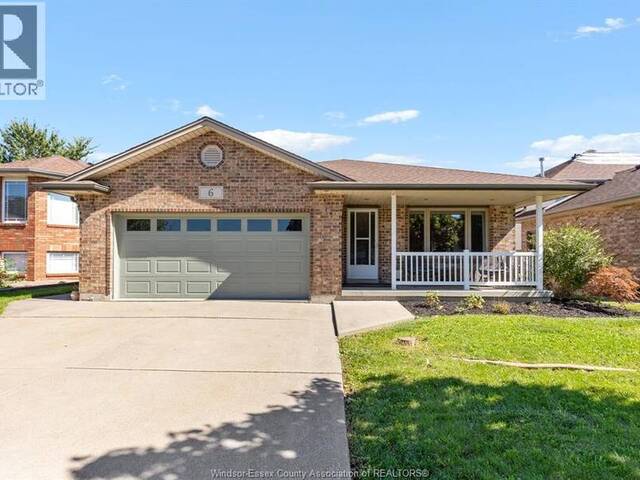 6 REYNOLDS COURT Amherstburg Ontario, N9V 3X8 - 4 Bedrooms Home For Sale