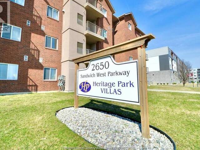 2650 SANDWICH WEST PARKWAY Unit# 211 LaSalle Ontario, N9H 0A7 - 2 Bedrooms Condo For Sale