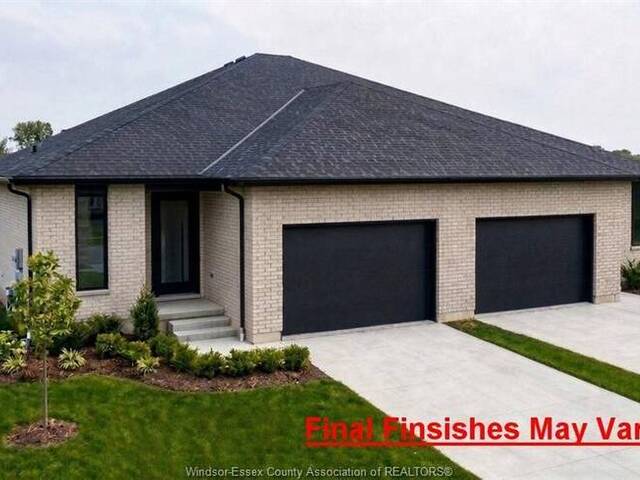 LOT 3 CERVI LaSalle Ontario, N9J 3L5 - 2 Bedrooms Home For Sale