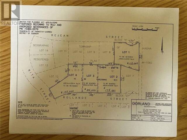 Lot 2 Rollande Street Markstay-Warren Ontario, P0M 2G0 - Vacant Land For Sale