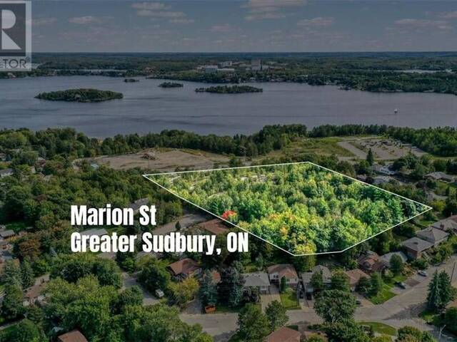 0 Marion Street Greater Sudbury Ontario, P3E 3J2 - Vacant Land For Sale