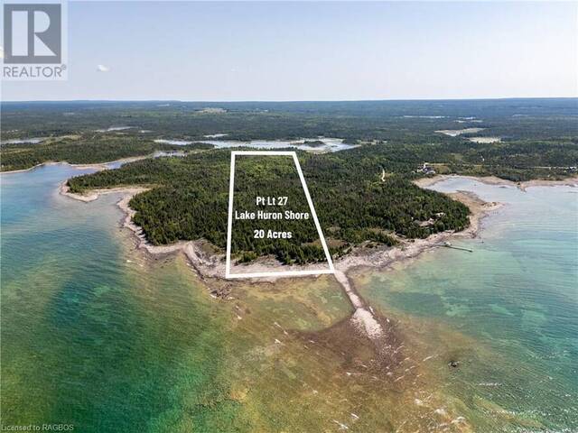 PT LT 27 LAKE HURON Shore Northern Bruce Peninsula Ontario, N0H 1Z0