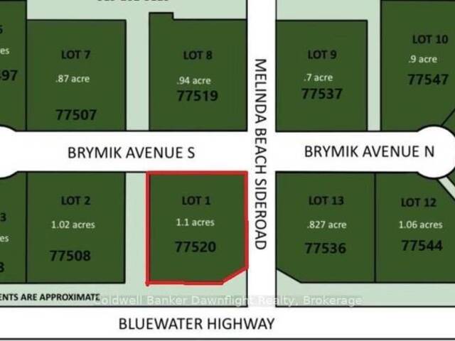 77520 BRYMIK AVENUE S Goderich Ontario, N0M 1G0 - Vacant Land For Sale