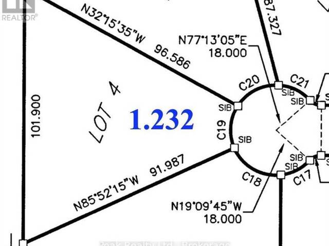 LOT 4 HAWTHORNE COURT Perth East Ontario, N0K 1M0 - Vacant Land For Sale