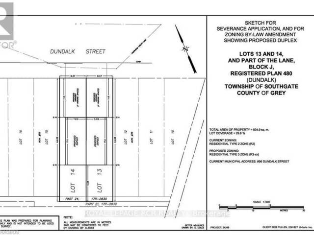 56 DUNDALK STREET Dundalk Ontario, N0C 1B0 - Vacant Land For Sale