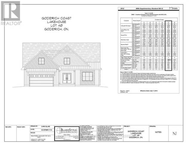 464 COAST DRIVE Goderich Ontario, N7A 0C3 - Vacant Land For Sale