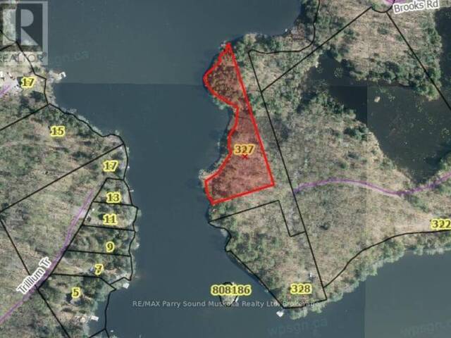 327 SMOKE TRAIL LANE (BROOKS ROAD Seguin Ontario, P2A 2W8 - Waterfront Land For Sale