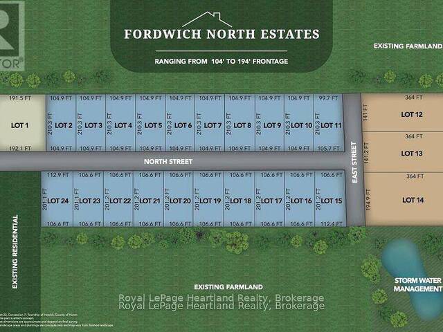 LOT 15 NORTH STREET Howick Ontario, N0G 1V0 - Vacant Land For Sale
