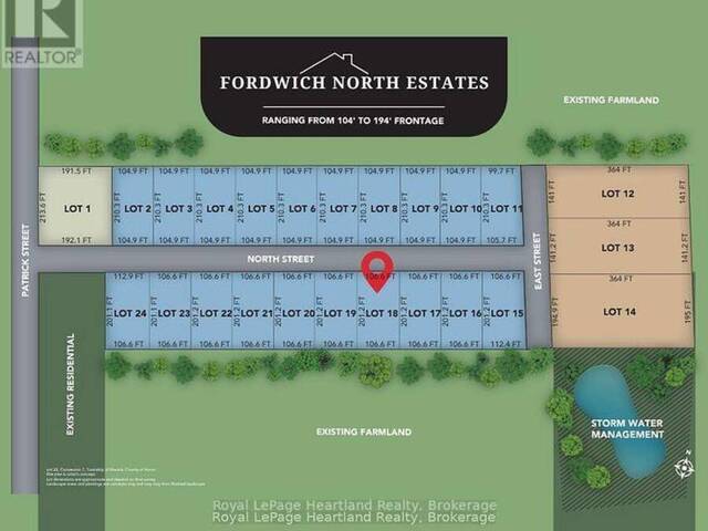 LOT 18 NORTH STREET Howick Ontario, N0G 1V0 - Vacant Land For Sale