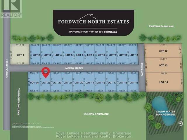 LOT 23 NORTH STREET Howick Ontario, N0G 1V0 - Vacant Land For Sale