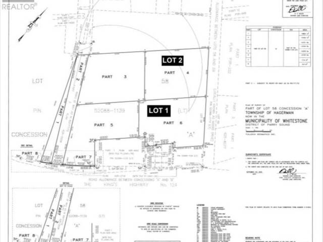 LOT 2 MOORE DRIVE Whitestone Ontario, P0A 1G0 - Vacant Land For Sale