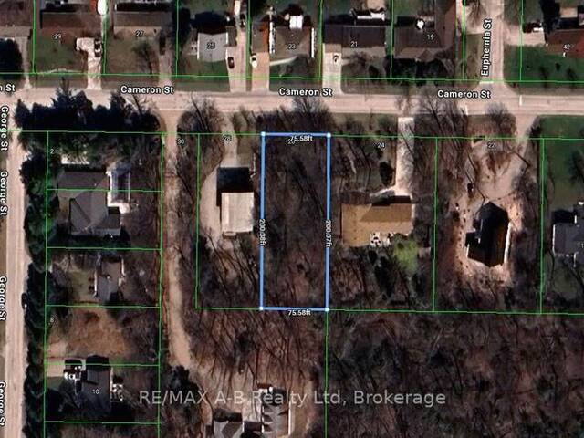 26 CAMERON STREET Bayfield Ontario, N0M 1G0 - Vacant Land For Sale