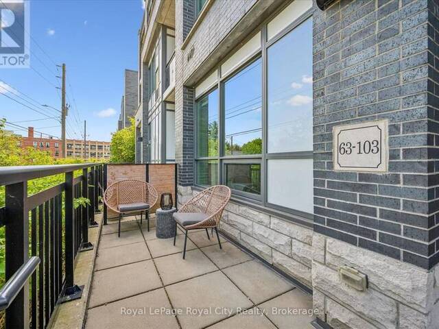 103 - 63 ARTHUR STREET S Guelph Ontario, N1E 0A8 - 1 Bedroom Condo For Sale