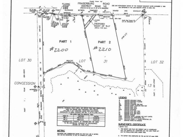 2200 FRASERBURG ROAD Bracebridge Ontario, P1L 1X3 - Vacant Land For Sale
