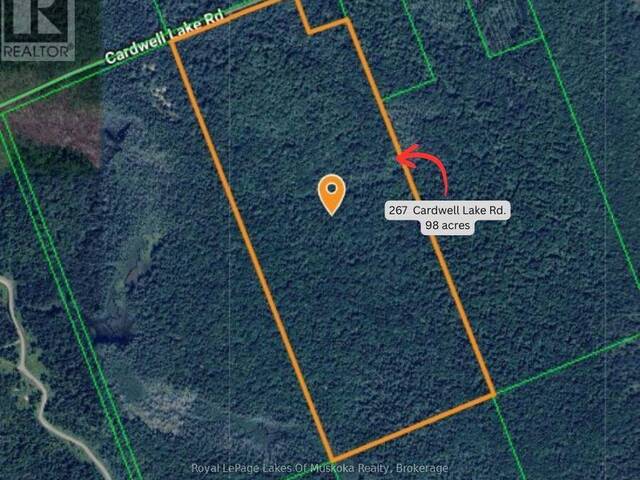 267 & 321 CARDWELL LAKE ROAD Huntsville Ontario, P0B 1M0 - Vacant Land For Sale