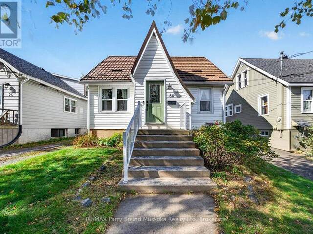 58 WILLIAM STREET Parry Sound Ontario, P2A 1V1 - 3 Bedrooms Home For Sale