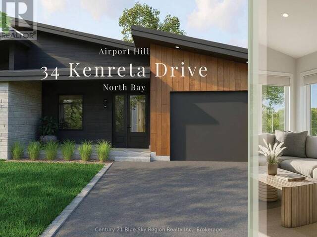34 KENRETA DRIVE North Bay Ontario, P1C 0A5 - 4 Bedrooms Home For Sale