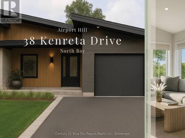 38 KENRETA DRIVE North Bay Ontario, P1C 0A5 - 2 Bedrooms Home For Sale