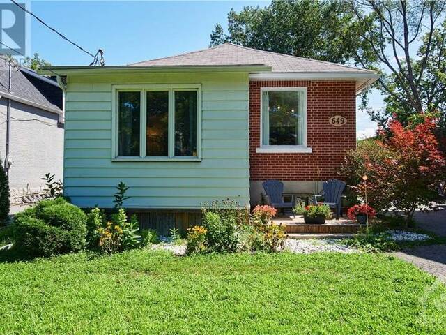 649 TWEEDSMUIR AVENUE Ottawa Ontario, K1Z 5P7