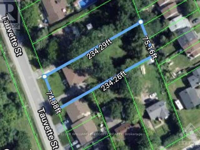 3 TAUVETTE STREET Ottawa Ontario, K1B 3A1 - Vacant Land For Sale