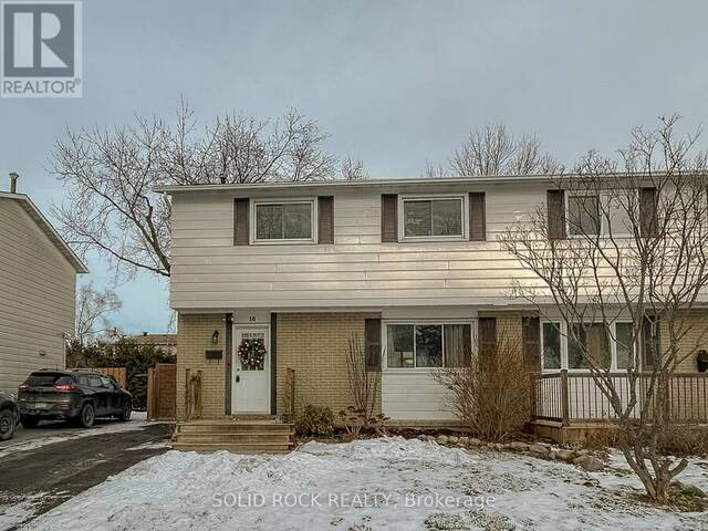 16 SHOULDICE CRESCENT Ottawa Ontario, K2L 1M9