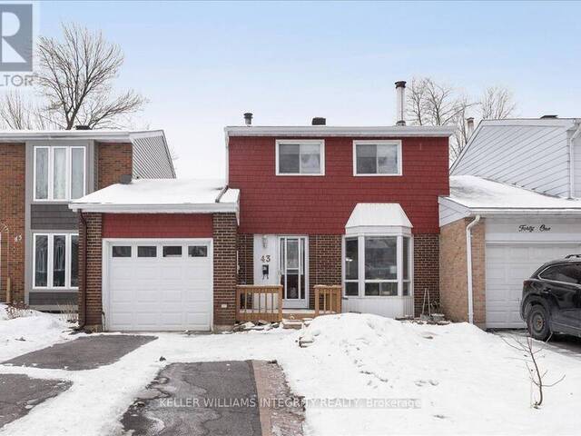 43 VALEWOOD CRESCENT Ottawa Ontario, K1B 4G1