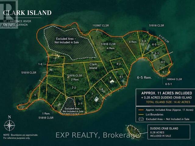 NIL CLARK ISLAND Cornwall Ontario, K6H 5R7 - Vacant Land For Sale