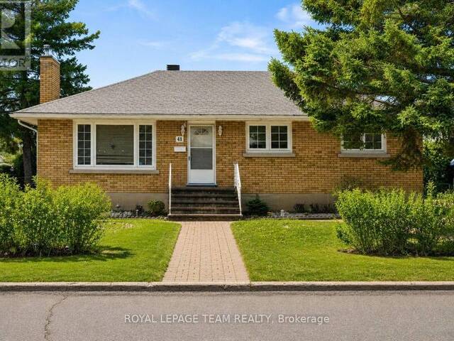 41 CAPILANO DRIVE Ottawa Ontario, K2E 6G3 - 3 Bedrooms Home For Sale
