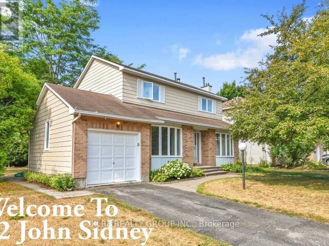 12 JOHN SIDNEY CRESCENT Ottawa Ontario, K2S 1J7 - 3 Bedrooms Home For Sale