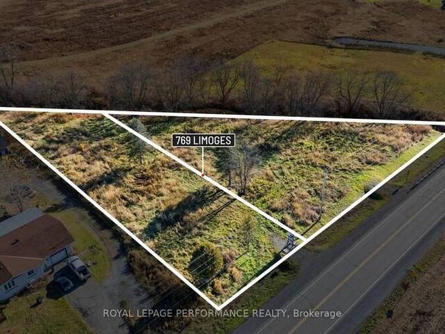769 LIMOGES ROAD The Nation Ontario, K0A 2M0 - Vacant Land For Sale