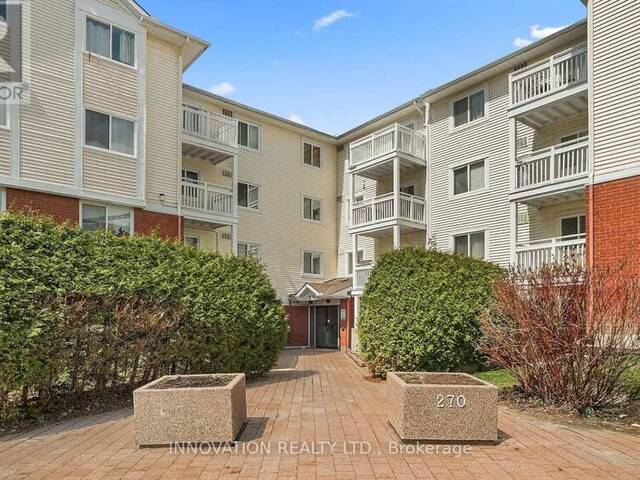 110 - 270 LORRY GREENBERG DRIVE Ottawa Ontario, K1T 3K2 - 1 Bedroom Condo For Sale