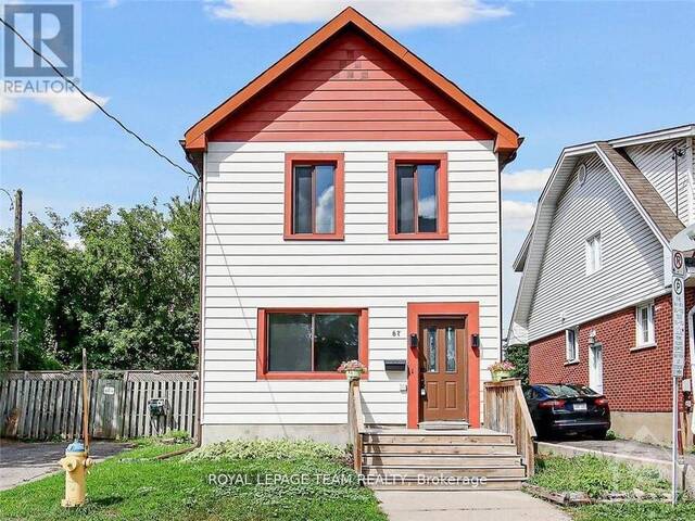 67-67B QUEEN MARY STREET Ottawa Ontario, K1K 1X6 - 3 Bedrooms Home For Sale
