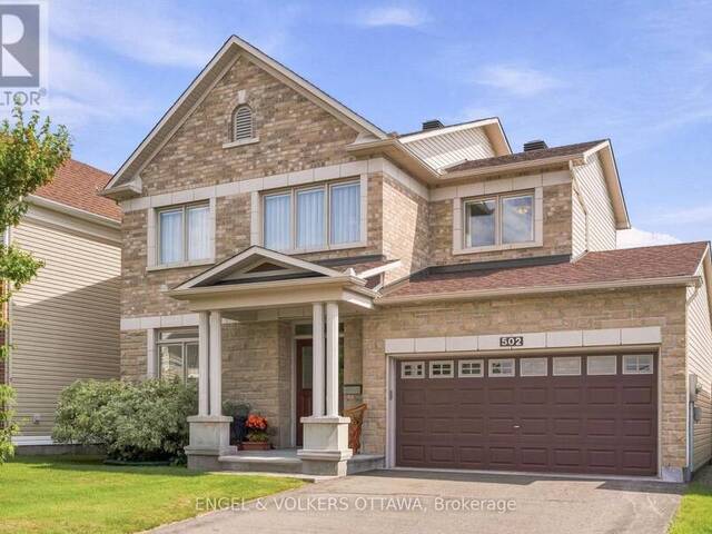 502 CARACOLE WAY Ottawa Ontario, K4A 0W3 - 3 Bedrooms Home For Sale
