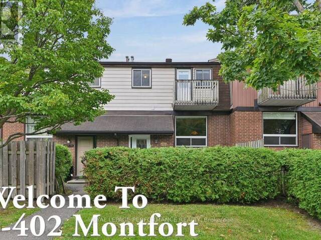 9 - 402 MONTFORT STREET Ottawa Ontario, K1L 8G7 - 3 Bedrooms Condo For Sale